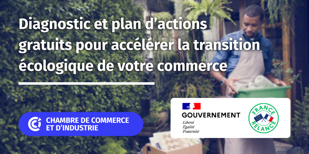 Visuel transition écologique commerce